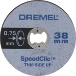 Dremel præcisionsskæreskiver tynde SC409 38 mm. 5 stk.