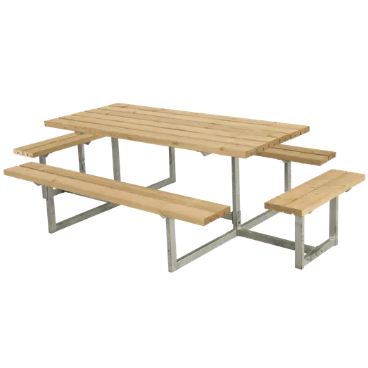 Plus Basic Bord/Bænkesæt m/2 påbygninger 260 cm ThermoWood®