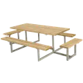 Plus Basic Bord/Bænkesæt m/2 påbygninger 260 cm ThermoWood®