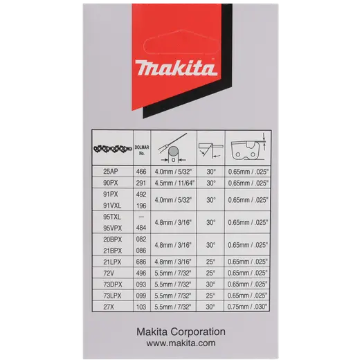 Makita 191H23-8 .325" savkæde 15"