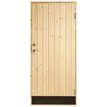 Plus udhusdør panel inkl. karm HU