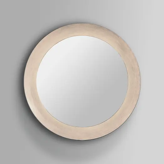 Milobad skål spejl med LED Ø85 cm messing