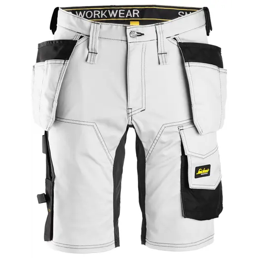 Snickers Workwear shorts hvid/sort