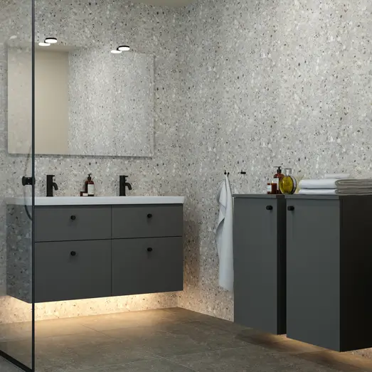 Scanbad Pixel knopgreb 2,6 cm sort