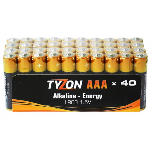 Tyzon Alkaline AAA batteri 40 stk.