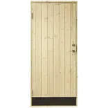 Plus udhusdør panel inkl. karm VU