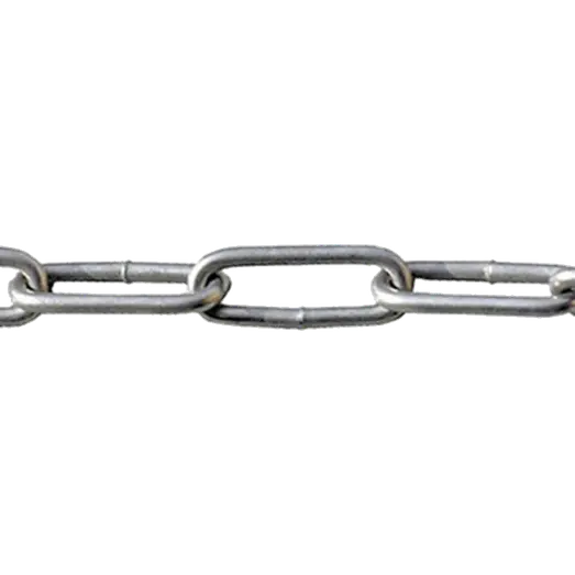 Roliba langleddet kæde varmforzinket 8 mm x 15 m