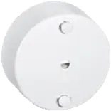 LK Fuga lampeudtag clipsroset m/jord Ø80 mm hvid