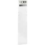 ME-FA stander 63 hvid /rustfri stål