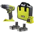Ryobi R18PD2-220S 18V ONE+ slagboremaskine 2x2,0Ah batteri, taske og lader
