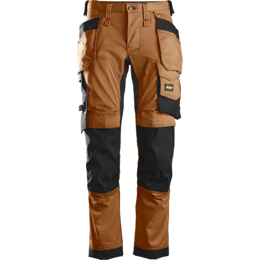 Snickers AllroundWork stretchbukser brun/sort