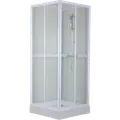 Mikelo venedig brusekabine 80x200x80 cm hvid