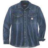 Carhartt 106429 Denim L/S snap front skjorte