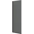 Scanbad brusevæg 79x197,8cm sort/røgfarvet glas