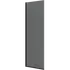 Scanbad brusevæg 79x197,8cm sort/røgfarvet glas