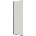 Scanbad brusevæg D 79x197,8cm børstet satin/klart glas