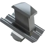 Swisspearl hætte til aftræksrør B6 150x150 mm 15/45° mørkegrå