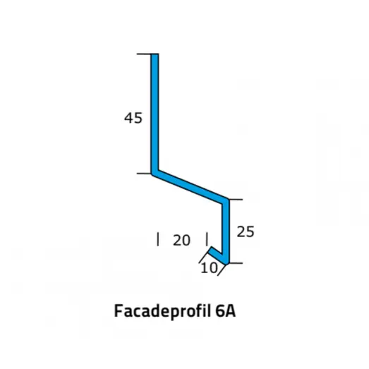 Icopal 6A alu-facadeprofil 1 m