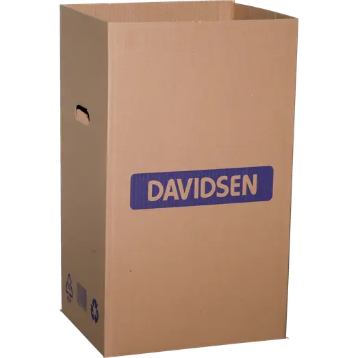 Davidsen affaldsspand i pap 370x282x628 mm