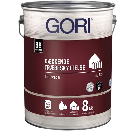 GORI 605 dækkende træbeskyttelse kulsort 30 9 L