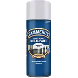 Hammerite glat-effekt metalmaling spray sølv