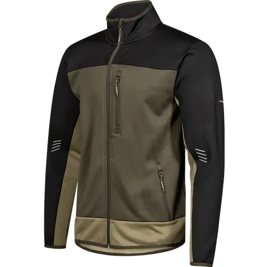 ENGEL 8327-238 Entire midtlayer jakke skovgrøn/Sort
