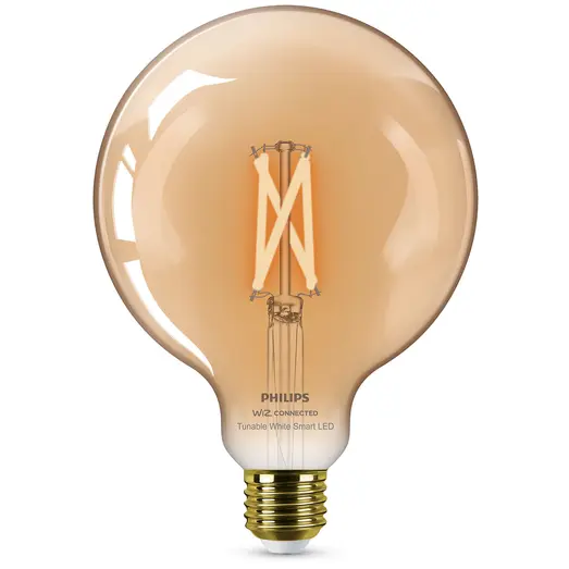 Philips Smart WiZ white LED pære E27 6,7W stor globe guld