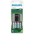 Philips batterioplader AA/AAA incl. 4 stk. AA batterier