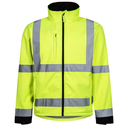 Lyngsøe 471 softshelljakke hi-vis gul