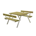 Plus Alpha bord- og bænkesæt med 2 ryglæn 118 cm