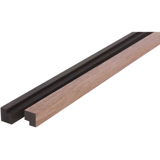 Fibrotech afslutningsliste t/Premium og Proff 22x25x3000 mm valnød