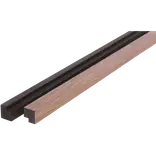 Fibrotech afslutningsliste t/Premium og Proff 22x25x3000 mm valnød
