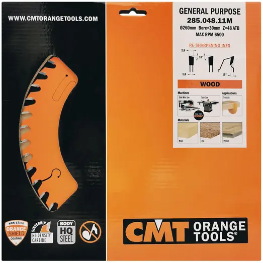 CMT savklinge 260x3,2x30 Z48W