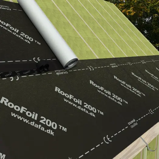 Dafa RooFoil 200 undertag sort 1,1x50m