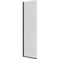 Scanbad brusevæg D 69x197,8cm mat sort/klart glas