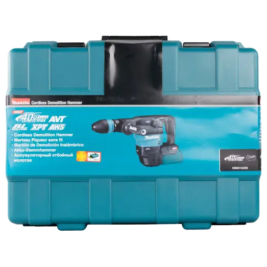 Makita HM001GZ02 mejselhammer XGT 40V inkl. 2 batterier og lader