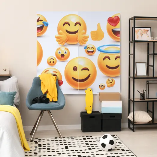 Art-Acoustic akustikbillede Emoji I 9x600x1200 mm hvid