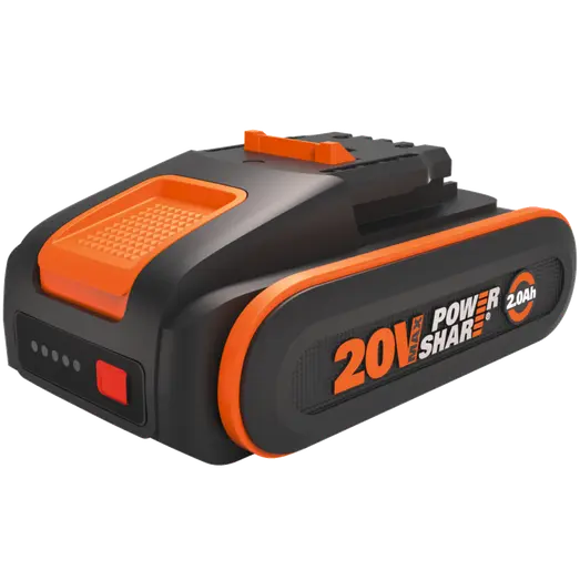 Worx WA3648 20V 2,0Ah batteri med indikator