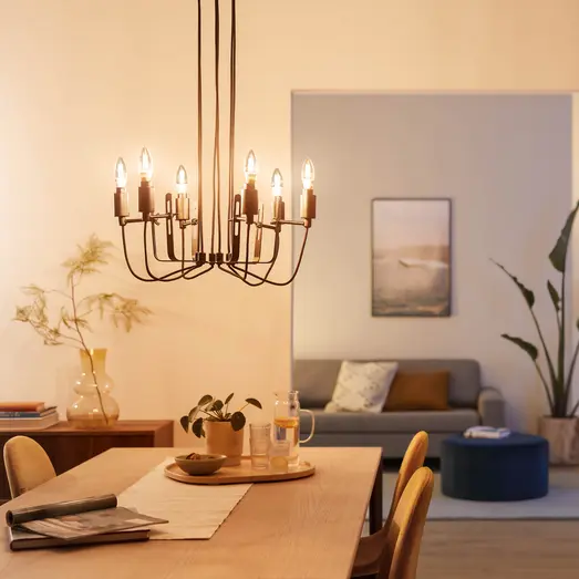 Philips Smart WiZ white LED pære E14 4,9W kerte klar