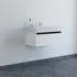 Scanbad badmøbel m/Asyre vask/højre hvid mat