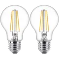 Philips Standard LED pære E27 60W 2 pack