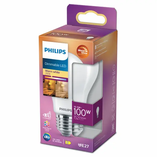 Philips Standard LED pære 100W E27 mat