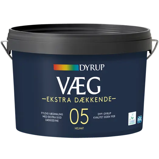 Dyrup vægmaling ekstra dækkende 5 hvid