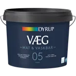 Dyrup Væg Mat & Vaskbar 05 mat vægmaling hvid 9 L 