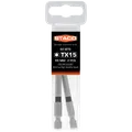 Staco bit TX15 1/4"x89 mm sort 2 stk.