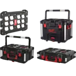 Milwaukee Packout™ sæt bilpakke 1 m/monteringsplade, 2 kufferter og trolley