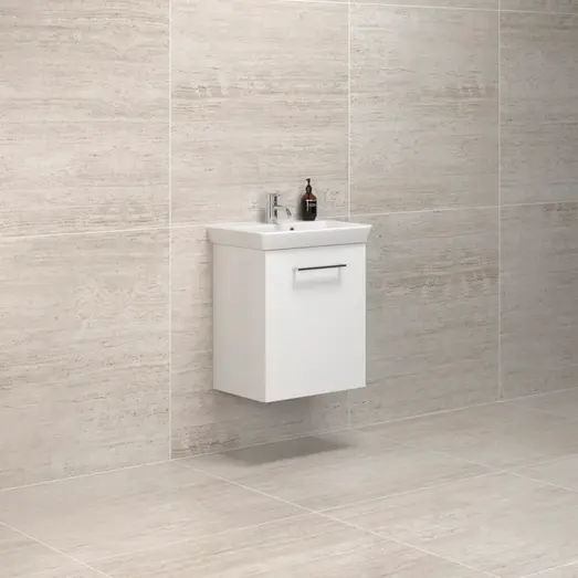 Scanbad Multo+ vaskeskab m/Lotto vask 55 cm hvid højglans