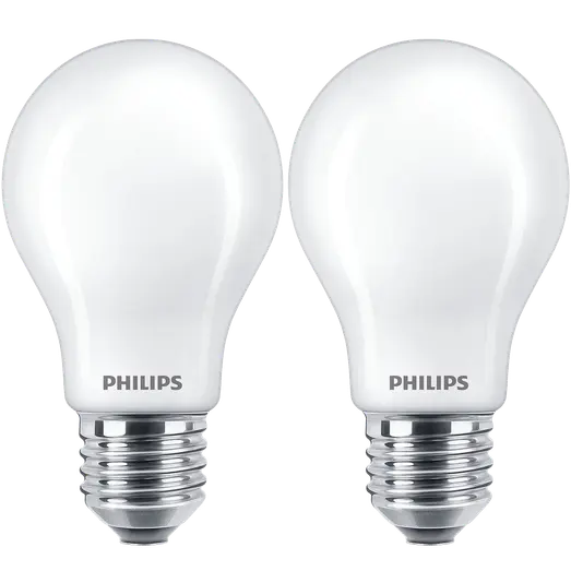 Philips Standard LED pære E27 40W 2 pack
