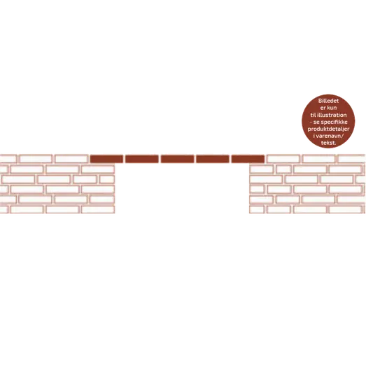 Bagmursoverligger BS 7 sten 11 cm