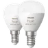 Philips Hue krone pære E14 4,3W hvid/farve ambiente 2 pak